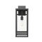 Z-Lite Nuri 1 Light Outdoor Wall Sconce, Black & Clear 596B-BK - alternate 4